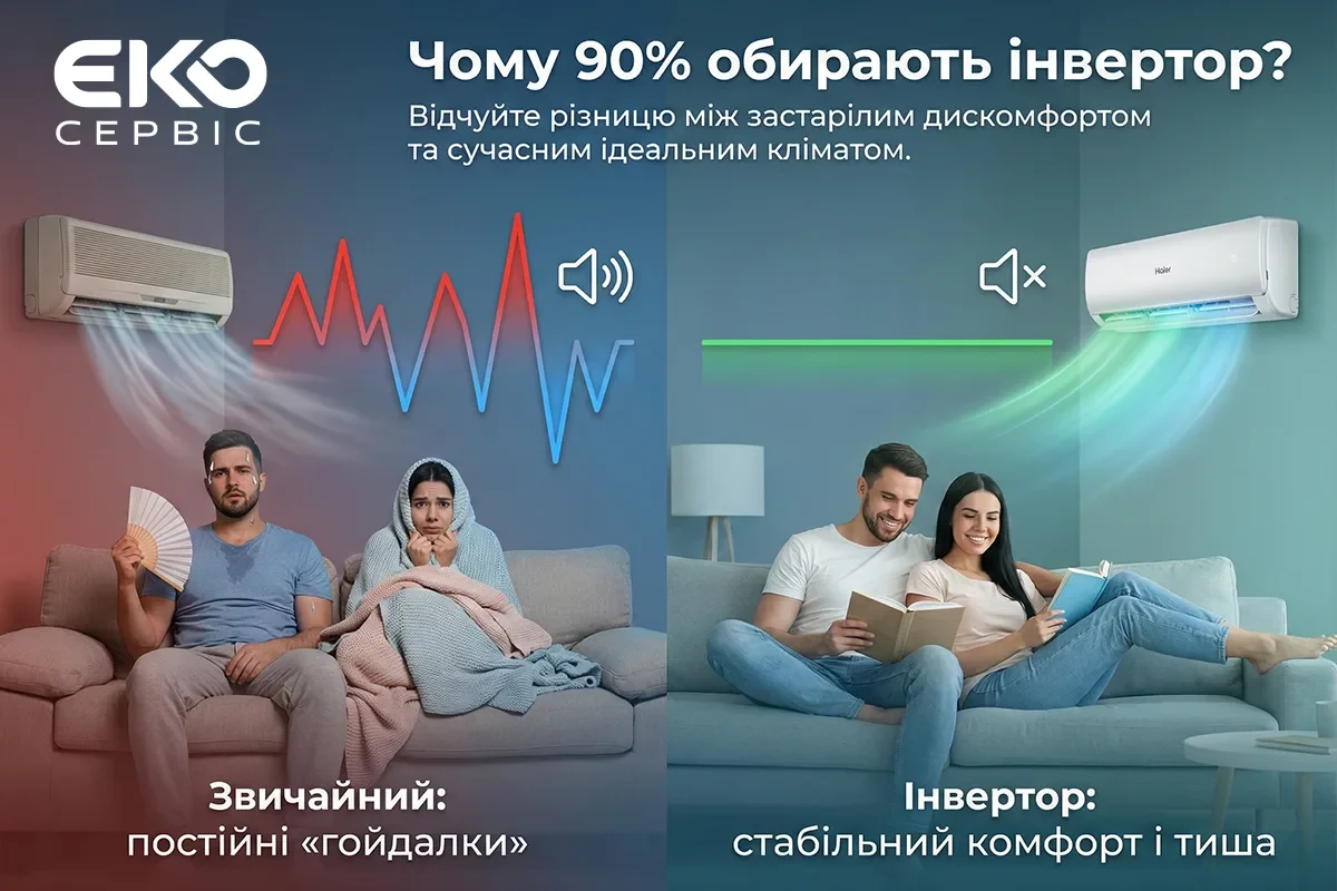Інверторний та неінверторний кондиціонери: відмінності