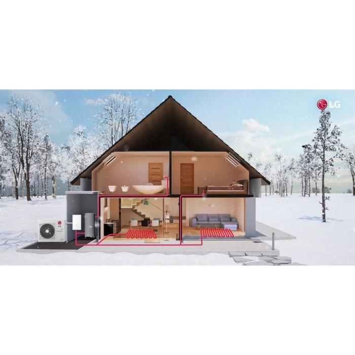 Тепловий насос повітря-вода LG THERMA V HU141MA.U33RU/HN1616M.NK5RU