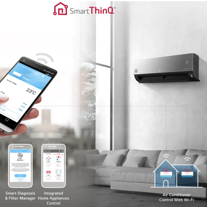 Кондиціонер LG ARTCOOL Mirror Inverter AC09BQ