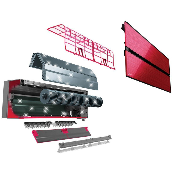 Кондиціонер Mitsubishi Electric PREMIUM INVERTER ZUBADAN (Ruby Red) MSZ-LN35VG2R/MUZ-LN35VGHZ2