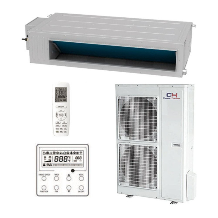 Канальний кондиціонер Cooper&Hunter R32 INVERTER CH-IDH160PRK/CH-IU160RM (з дренажним насосом)