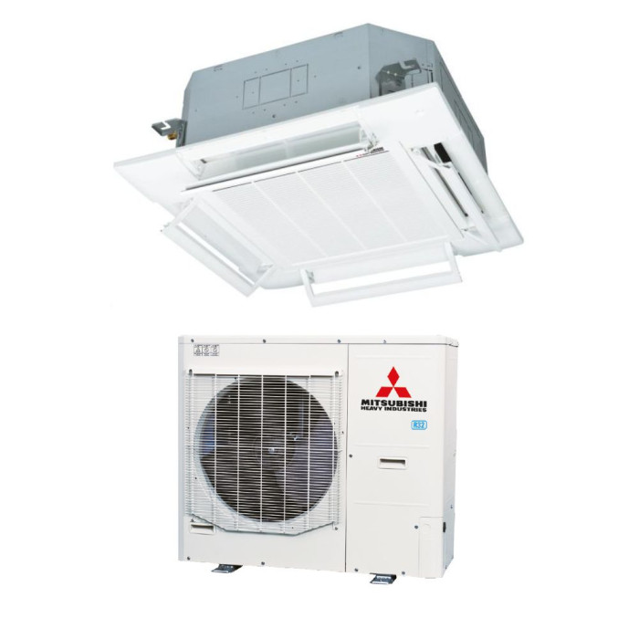 Касетний 4-потоковий кондиціонер Mitsubishi Heavy Hyper Inverter FDT125VH/FDC125VSX-W (380 В)