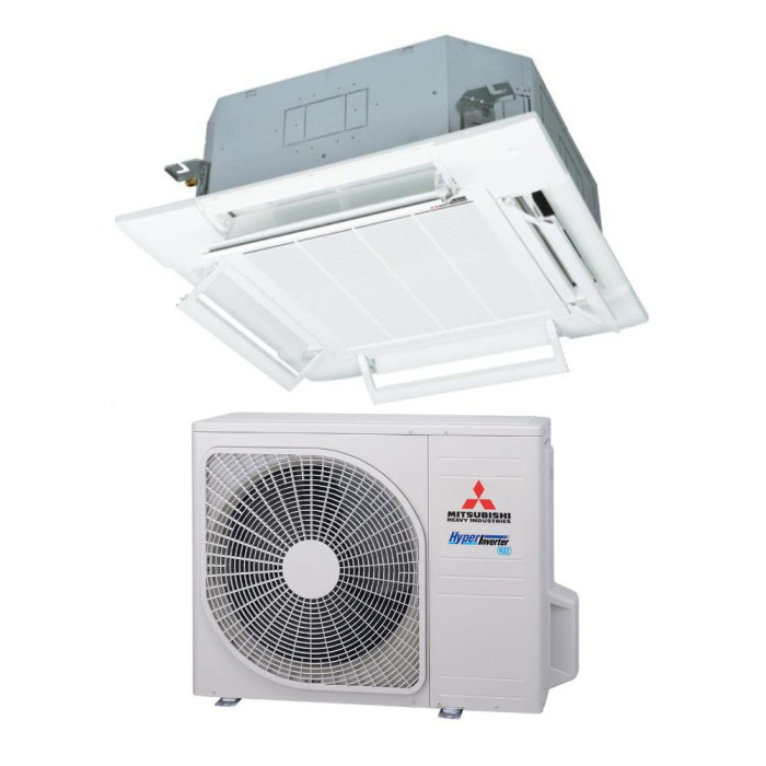 Касетний 4-потоковий кондиціонер Mitsubishi Heavy Hyper Inverter FDT50VH/SRC50ZSX-W2